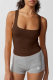 Sexy Street Solid U Neck Tops