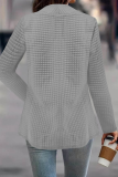 Casual Simplicity Solid Asymmetrical Cardigan Collar Outerwear