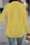 Casual Simplicity Solid Asymmetrical Cardigan Collar Outerwear