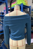 Sexy Solid Backless Off the Shoulder Tops