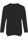 Casual Simplicity Solid Asymmetrical Cardigan Collar Outerwear