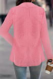 Casual Simplicity Solid Asymmetrical Cardigan Collar Outerwear
