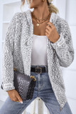 Casual Simplicity Solid Zipper Hooded Collar Tops