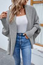 Casual Solid Patchwork Scarf Collar Outerwear
