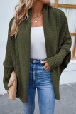 Casual Solid Patchwork Scarf Collar Outerwear