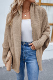 Casual Solid Patchwork Scarf Collar Outerwear