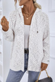Casual Simplicity Solid Zipper Hooded Collar Tops