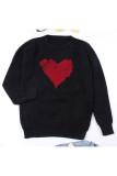 Casual Geometric Patchwork O Neck Tops