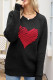 Casual Geometric Patchwork O Neck Tops