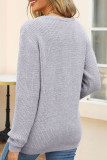 Casual Geometric Patchwork O Neck Tops