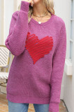 Casual Geometric Patchwork O Neck Tops