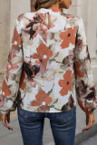 Elegant Floral O Neck Tops