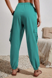 Casual Solid Pocket High Waist Solid Color Bottoms