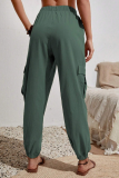Casual Solid Pocket High Waist Solid Color Bottoms