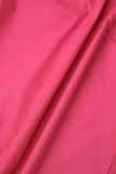 Casual Simplicity Solid Buttons Turndown Collar Tops