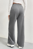 Casual Striped Patchwork Loose High Waist Wide Leg Patchwork Bottoms
