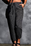 Casual Solid Pocket Straight Harlan Solid Color Bottoms
