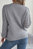 Daily Simplicity Solid Buttons V Neck Tops