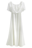 Elegant Formal Solid Lace Off the Shoulder Evening Dress Dresses