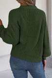 Daily Simplicity Solid Buttons Weave V Neck Tops