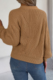 Daily Simplicity Solid Buttons Weave V Neck Tops
