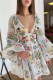 Elegant Embroidery Patchwork V Neck Princess Dresses