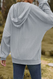 Casual Simplicity Solid Pocket Zipper Hooded Collar Outerwear