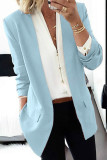 Casual Street Solid Solid Color Turndown Collar Outerwear