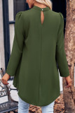 Casual Solid Patchwork Half A Turtleneck Tops
