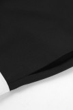 Elegant Solid Slit Regular High Waist Solid Color Bottoms