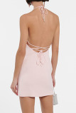 Sexy Gradual Change Sequins Sequined Halter Evening Dress Dresses