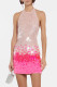 Sexy Gradual Change Sequins Sequined Halter Evening Dress Dresses