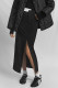 Elegant Solid Slit Regular High Waist Solid Color Bottoms