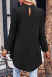 Casual Solid Patchwork Half A Turtleneck Tops