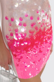 Sexy Gradual Change Sequins Sequined Halter Evening Dress Dresses