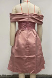 Sexy Formal Solid Sequins Off the Shoulder Princess Dresses