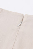 Sweet Elegant Solid Bandage With Bow High Waist Type A Solid Color Bottoms