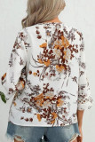 Sweet Elegant Floral Lace V Neck Tops