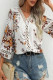 Sweet Elegant Floral Lace V Neck Tops
