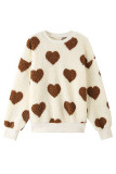 Casual Geometric Patchwork O Neck Tops