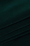 Celebrities Elegant Solid Slit Strapless Waist Skirt Dresses
