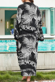 Vintage Vacation Geometric Print Bandage Swimwears Cover Up
