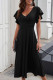 Elegant Simplicity Flounce V Neck A Line Dresses