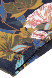 Vintage Elegant Floral Bandage Frenulum O Neck A Line Dresses