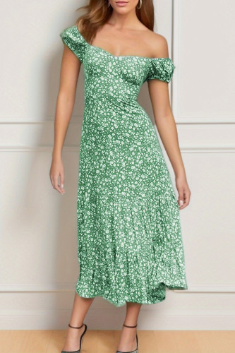 Sexy Print Off the Shoulder Printed Dress Dresses