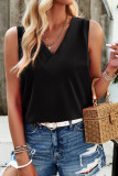 Daily Simplicity Solid V Neck Tops