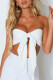 Sexy Party Solid Strap Design Strapless Tops