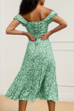 Sexy Print Off the Shoulder Printed Dress Dresses