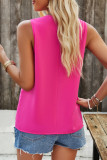 Daily Simplicity Solid V Neck Tops