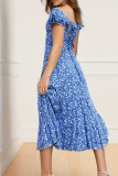 Sexy Print Off the Shoulder Printed Dress Dresses